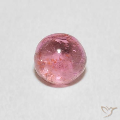 0.57ct 天然 ミディアムピンク トルマリン, ラウンド, 透明