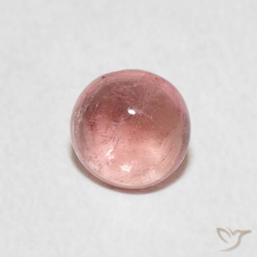 0.57ct 天然 ライトピンク トルマリン, ラウンド, 透明
