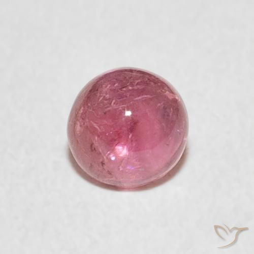 0.63ct 天然 ホットピンク トルマリン, ラウンド, 透明