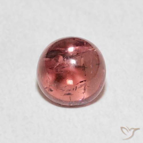 1.00ct 天然 ディープピンク トルマリン, ラウンド, 透明