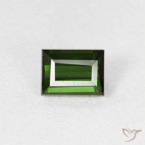 0.52ct 天然 ディープグリーン トルマリン, バゲット, VVS-VS