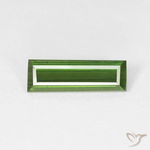 1.27ct 天然 フォレストグリーン トルマリン, バゲット, VS