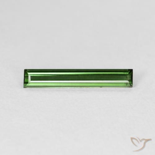 0.83ct 天然 アーシーグリーン トルマリン, バゲット, VVS-VS
