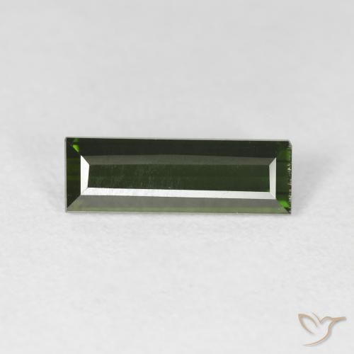1.70ct 天然 ディープグリーン トルマリン, バゲット, VS