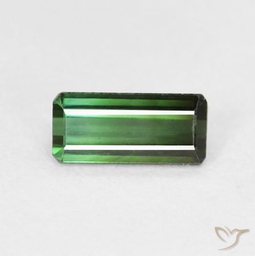 0.86ct 天然 グリーン トルマリン, エメラルドカット, VS