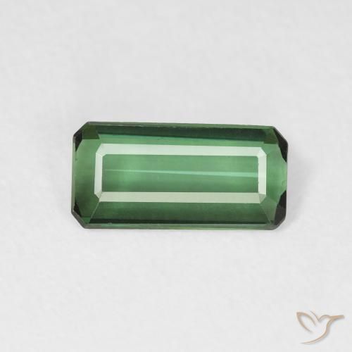 0.95ct 天然 グリーン トルマリン, エメラルドカット, VVS