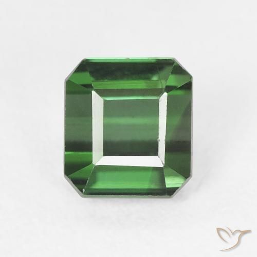 0.95ct 天然 濃いグリーン トルマリン, エメラルドカット, VVS