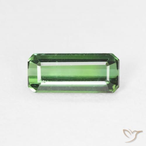 0.79ct 天然 グリーン トルマリン, エメラルドカット, VVS-VS