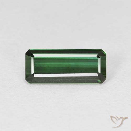 2.07ct 天然 ダークグリーン トルマリン, エメラルドカット, VVS-VS