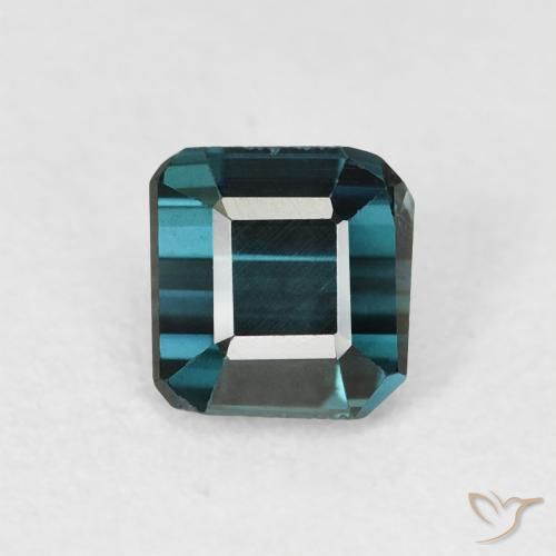 0.72ct 天然 濃い紺 トルマリン, エメラルドカット, VVS-VS