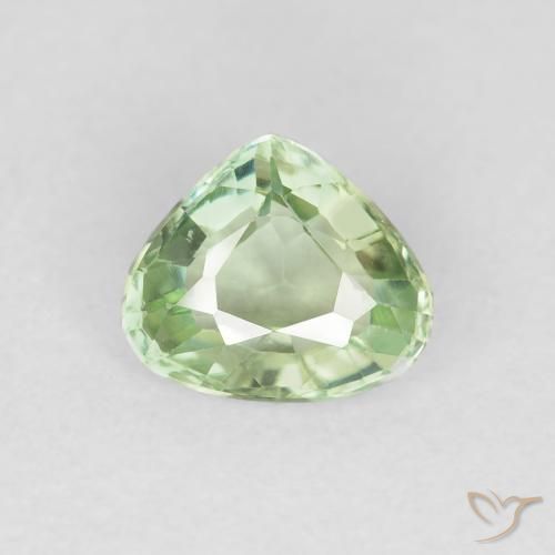 0.94ct 天然 非常に薄いセージグリーン トルマリン, トリリオン, VS