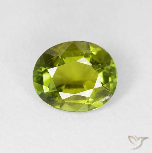 1.43ct 天然 ライブリーグリーン トルマリン, 楕円形, VS