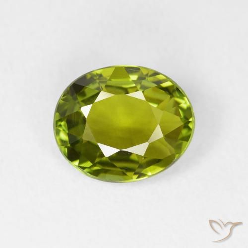 1.65ct 天然 ディープグリーン トルマリン, 楕円形, VVS