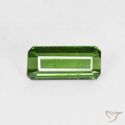 0.73ct 天然 フォレストグリーン トルマリン, エメラルドカット, VS