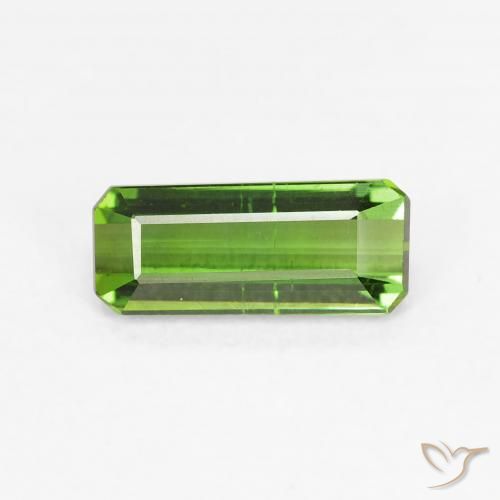 0.73ct 天然 フォレストグリーン トルマリン, エメラルドカット, VS