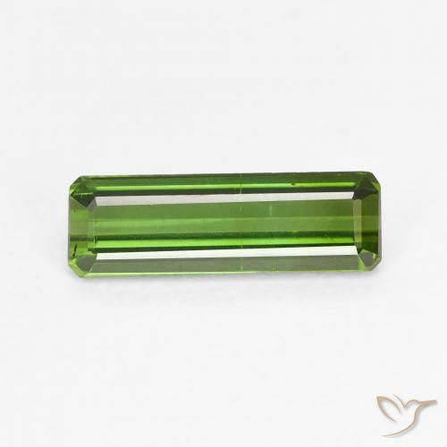 1.17ct 天然 ミディアムグリーン トルマリン, エメラルドカット, VVS-VS