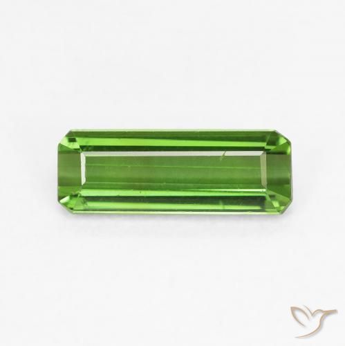 0.78ct 天然 ディープグリーン トルマリン, エメラルドカット, VVS-VS