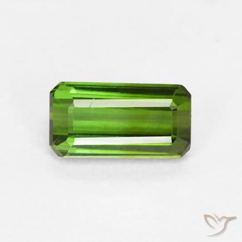 0.68ct 天然 フォレストグリーン トルマリン, エメラルドカット, VVS-VS