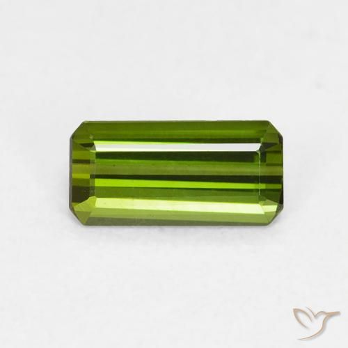0.63ct 天然 フォレストグリーン トルマリン, エメラルドカット, VVS-VS