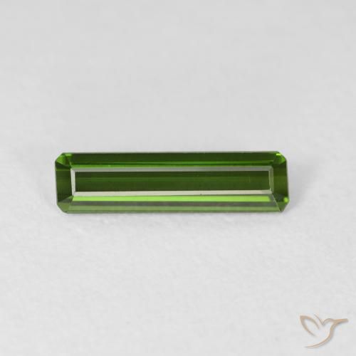 0.98ct 天然 フォレストグリーン トルマリン, エメラルドカット, VVS-VS
