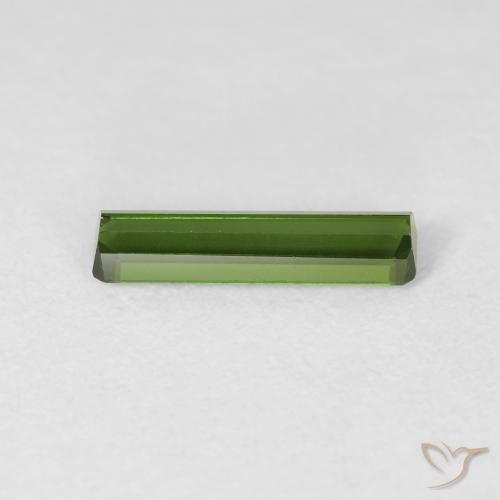 0.98カラットの天然フォレストグリーントルマリン、八角形 / エメラルドカット、VVS-VS