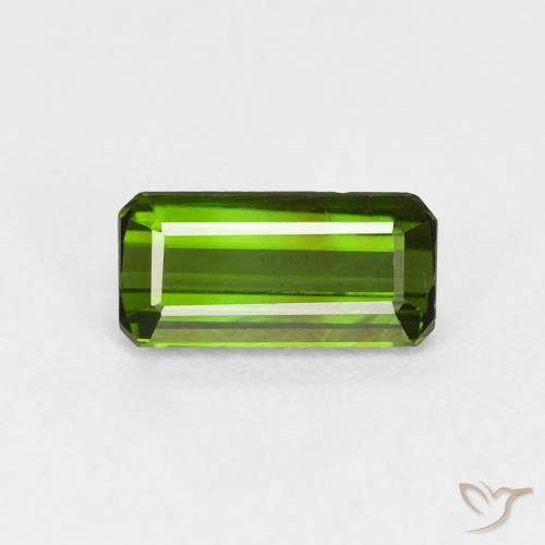 0.82ct 天然 アーシーグリーン トルマリン, エメラルドカット, VVS-VS