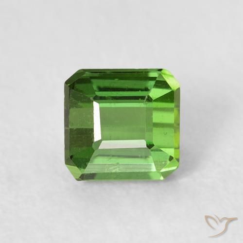 0.64ct 天然 フォレストグリーン トルマリン, エメラルドカット, VS