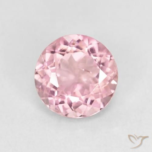 1.24ct 天然 ライトピンク トルマリン, ラウンド, VS