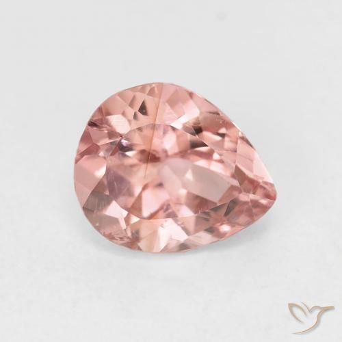 1.46ct 天然 ライトピンク トルマリン, 洋梨の形, VS
