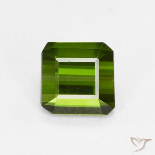 0.68ct 天然 フォレストグリーン トルマリン, エメラルドカット, VVS