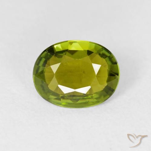 1.32ct 天然 ウォームフォレストグリーン トルマリン, 楕円形, VS