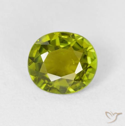 1.44ct 天然 ライブリーグリーン トルマリン, 楕円形, VS
