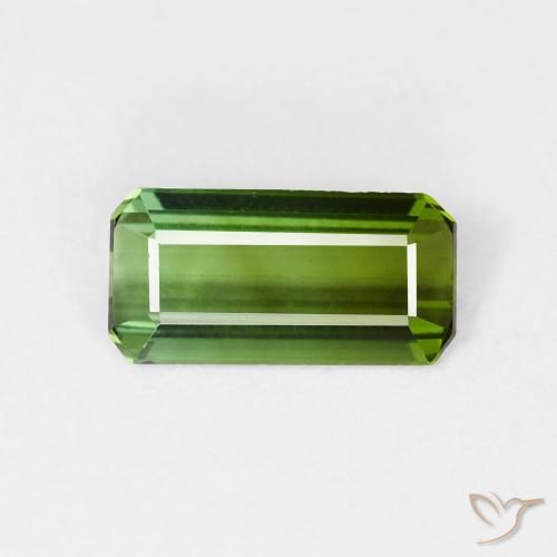 0.99ct 天然 フォレストグリーン トルマリン, エメラルドカット, VVS-VS