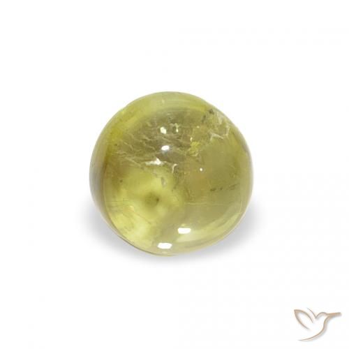 0.56ct 天然 ウォームグリーン トルマリン, ラウンド, 透明