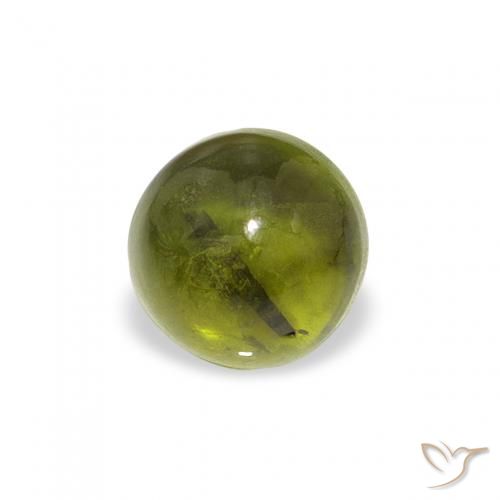 0.67ct 天然 フォレストグリーン トルマリン, ラウンド, 透明