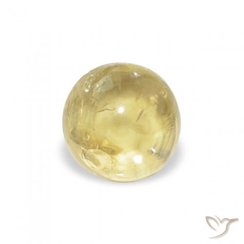 0.71ct 天然 ライトイエロー トルマリン, ラウンド, 透明
