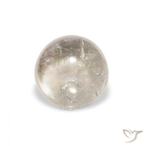 0.94ct 天然 薄いグレー トルマリン, ラウンド, 透明