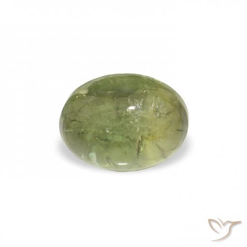 0.84ct 天然 アーシーグリーン トルマリン, 楕円形, 透明