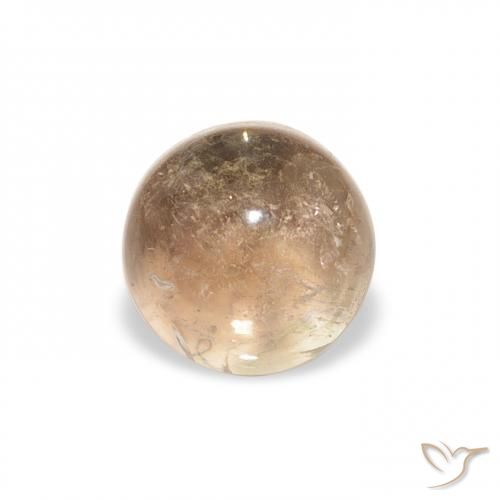1.29ct 天然 オレンジゴールデン トルマリン, ラウンド, 透明