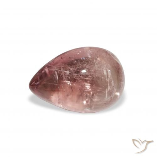 1.66ct 天然 オレンジピンク トルマリン, 洋梨の形, 透明