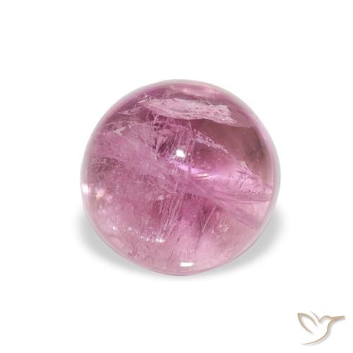 1.16ct 天然 ミディアムピンク トルマリン, ラウンド, 透明