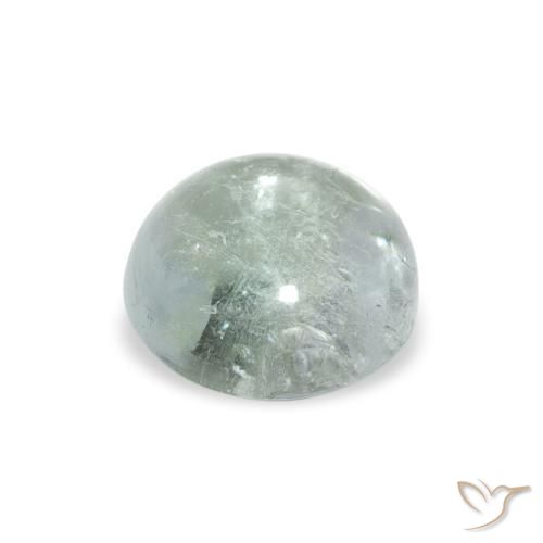 0.95カラットの天然Medium Light Greenトルマリン、ラウンド、透明