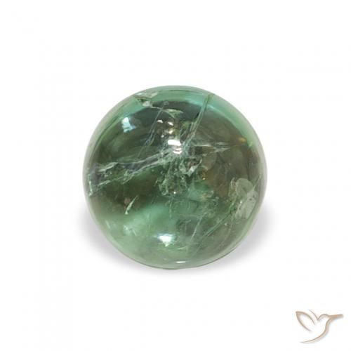 0.74ct 天然 クールグリーン トルマリン, ラウンド, 透明