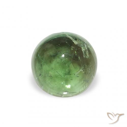 0.58ct 天然 アーシーグリーン トルマリン, ラウンド, 透明