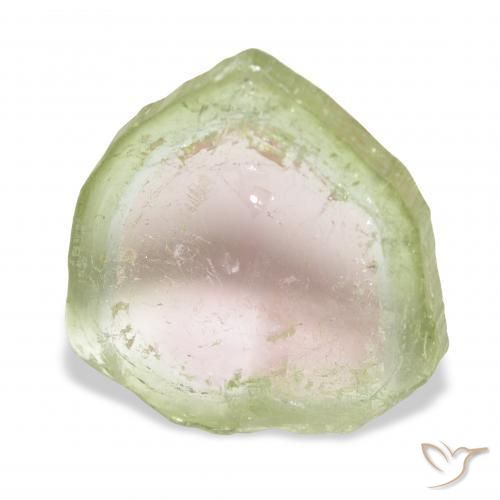 8.09カラットの天然バイカラートルマリン、ファンシー、透明