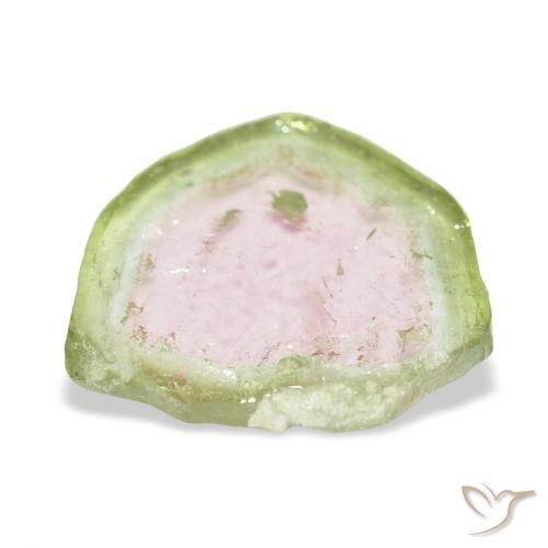 8.09カラットの天然バイカラートルマリン、ファンシー、透明