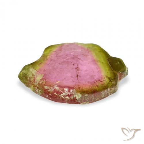 3.83カラットの天然ウォーターメロントルマリン、ファンシー、透明