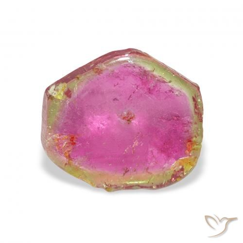 4.88カラットの天然ウォーターメロントルマリン、ファンシー、透明