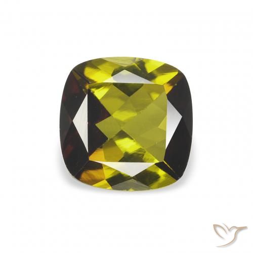 0.96ct 天然 ディープグリーン トルマリン, クッション, VS