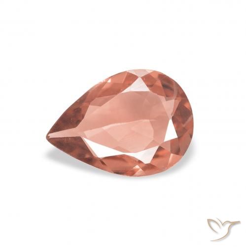 0.65ct 天然 ミディアムレッド トルマリン, 洋梨の形, VVS-VS